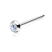 Brilliant Stone Straight Nose Stud Silver NSKA-18